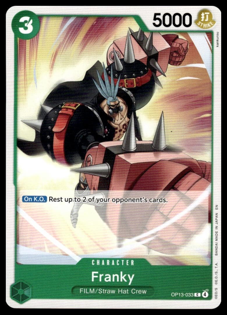 Franky trading card