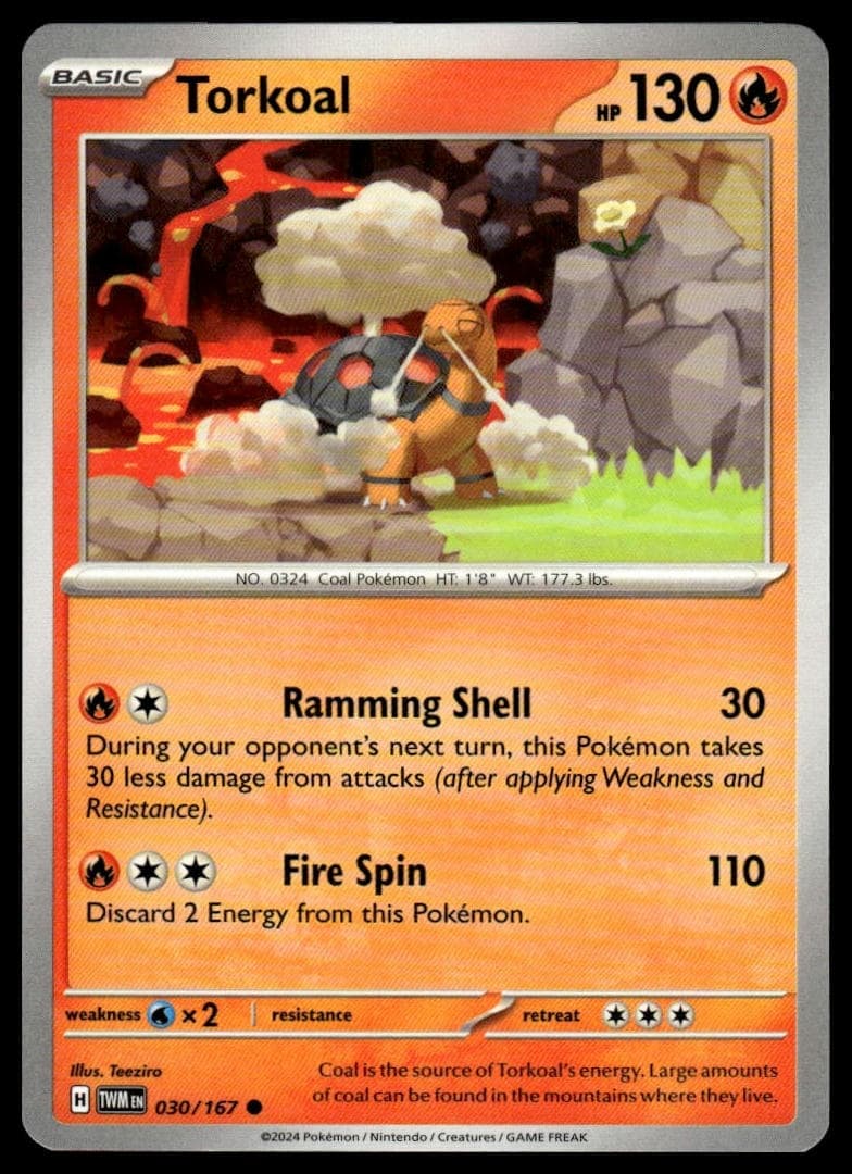 Torkoal trading card