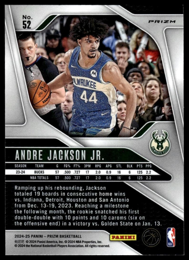 Andre Jackson Jr. 2024 panini Panini Prizm