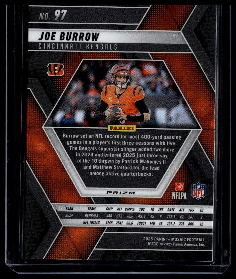 Joe Burrow 2025 panini