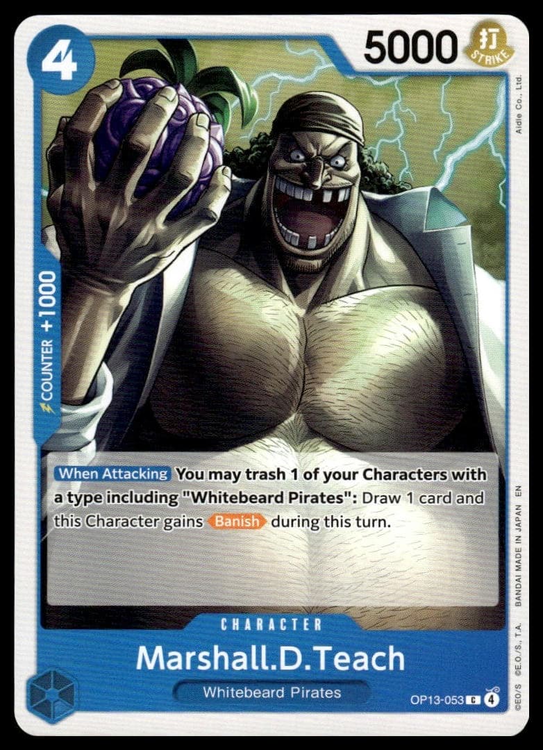 Marshall.D.Teach trading card