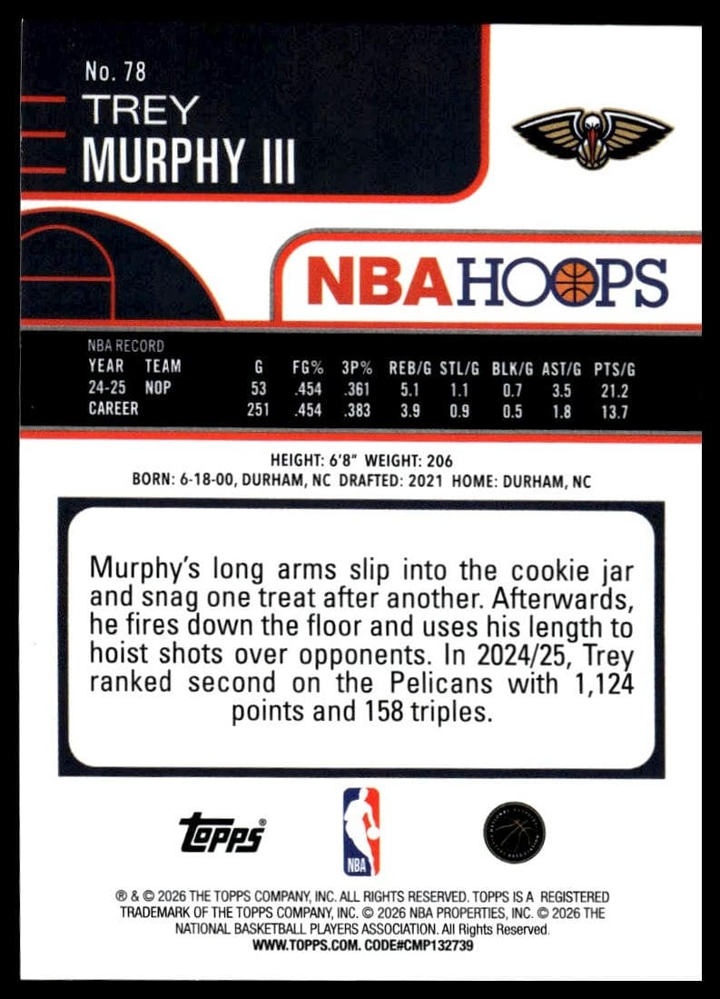 Trey Murphy III #78