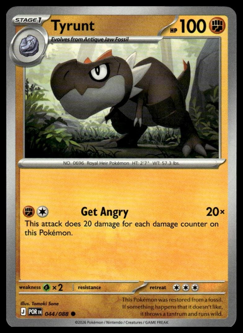 Tyrunt trading card