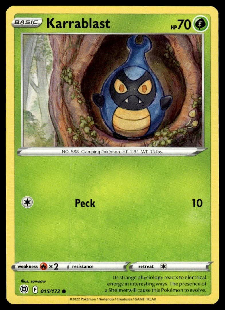 Karrablast trading card