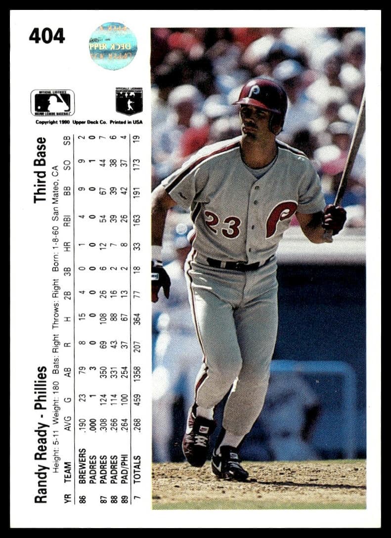 Randy Ready trading card