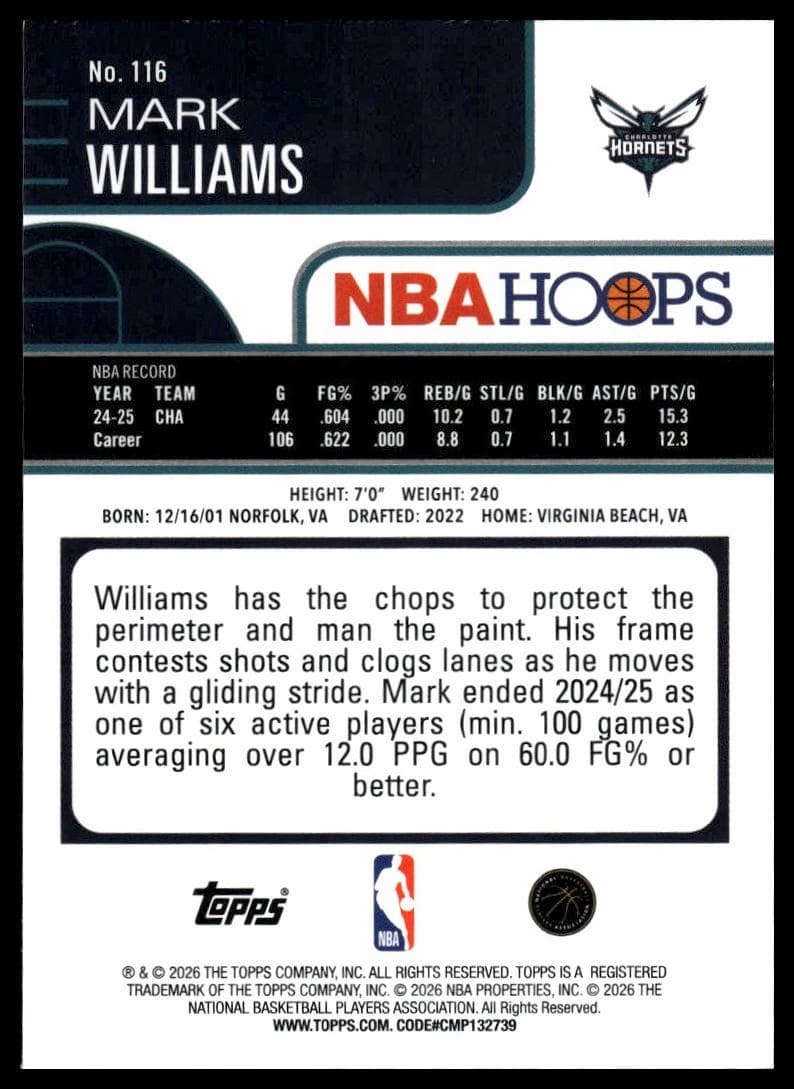 Mark Williams #116
