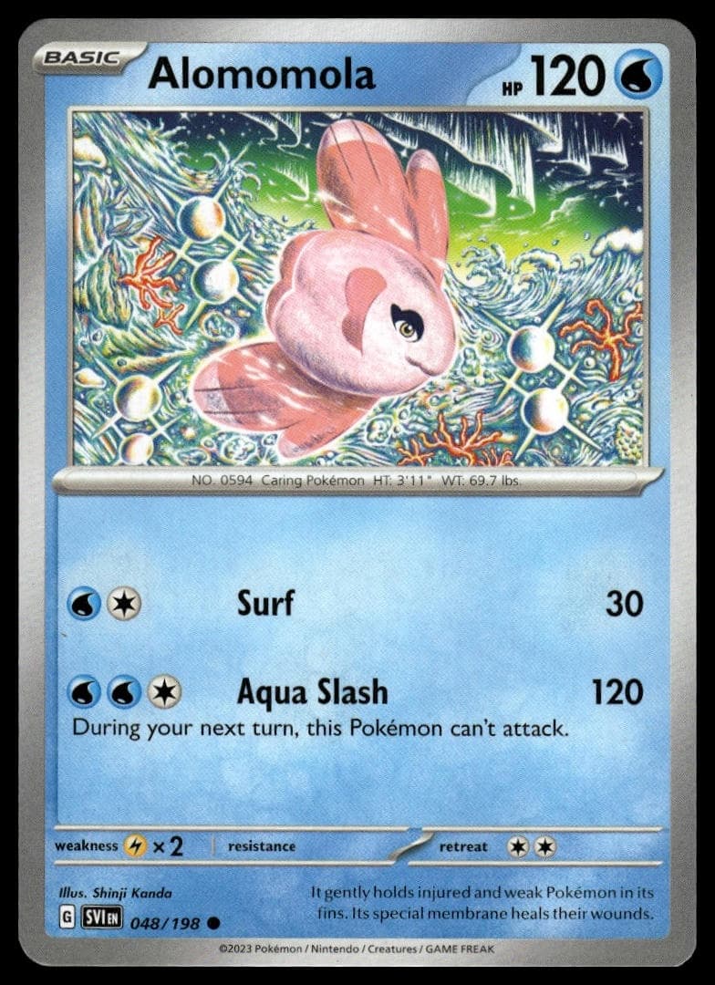 Alomomola trading card