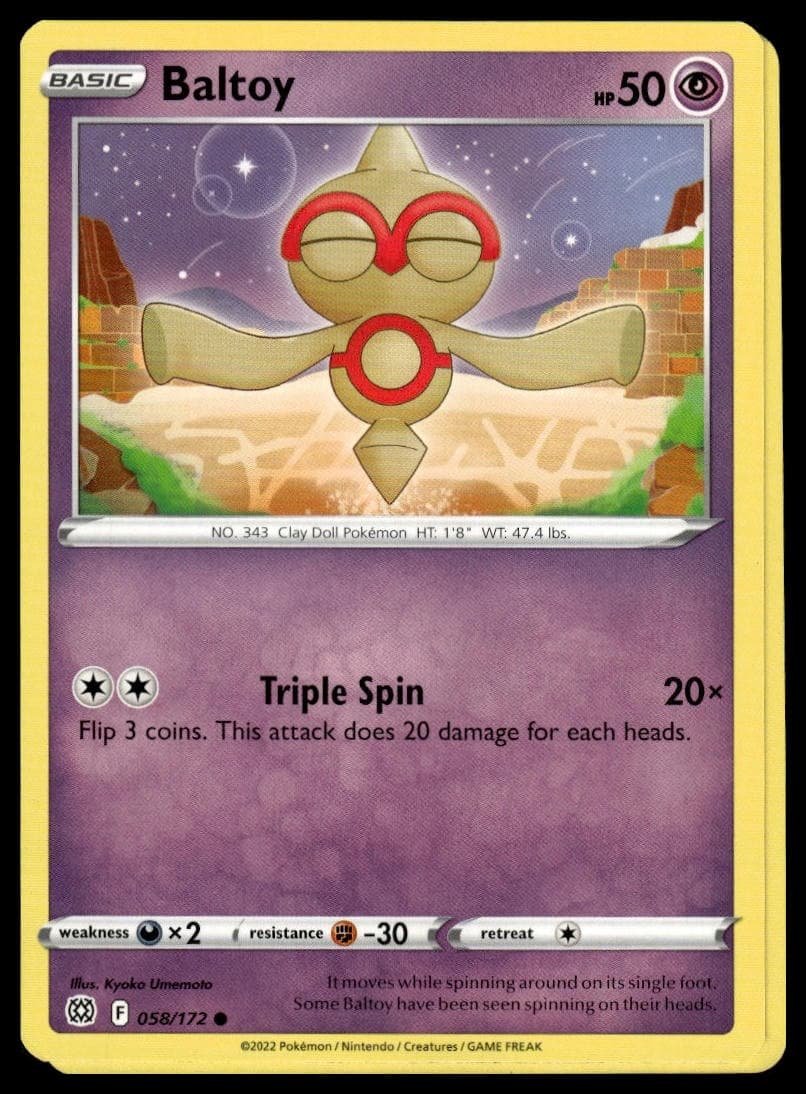 Baltoy trading card