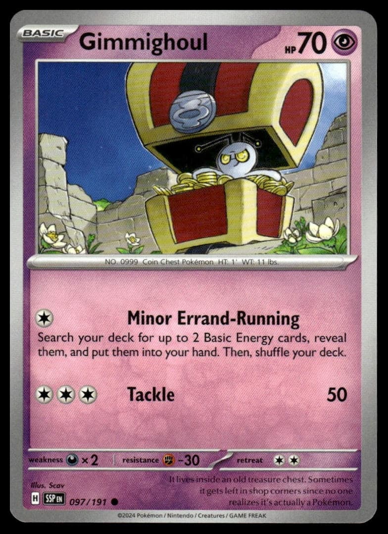 Gimmighoul trading card