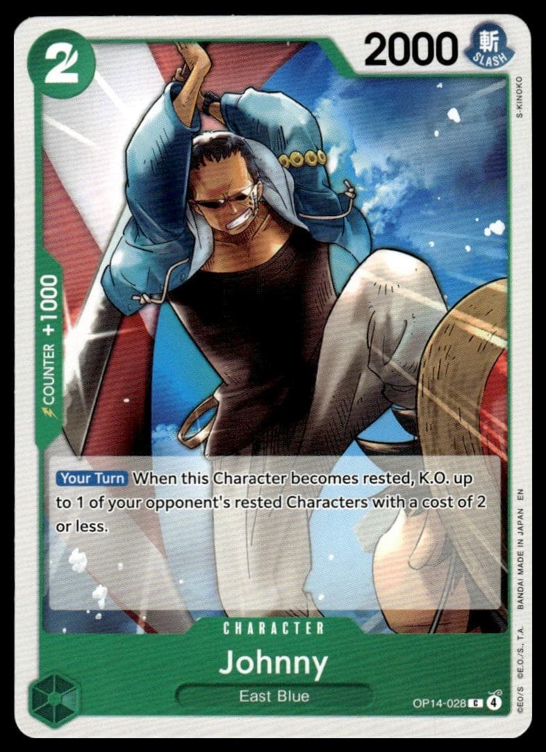 Johnny trading card