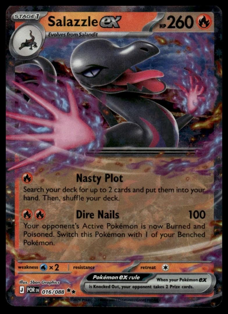 Salazzle EX trading card