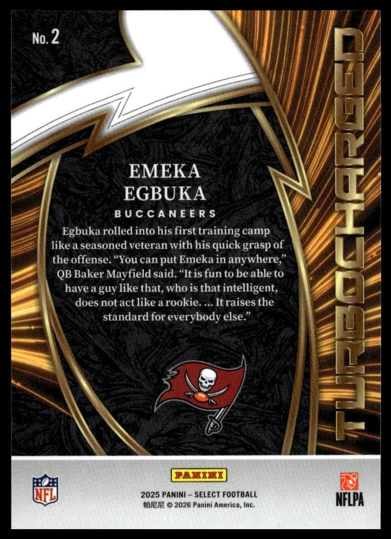 Emeka Egbuka RELIC trading card