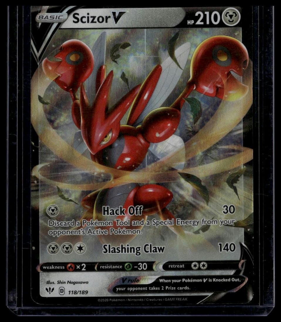 Scizor V trading card