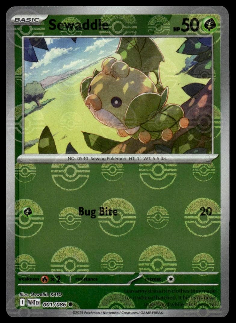 Sewaddle trading card