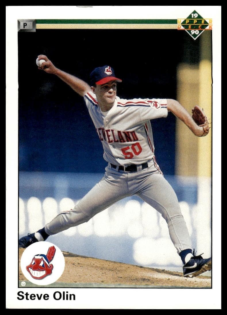 Steve Olin trading card