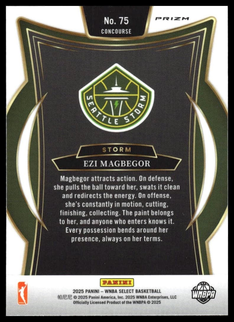 Ezi Magbegor trading card