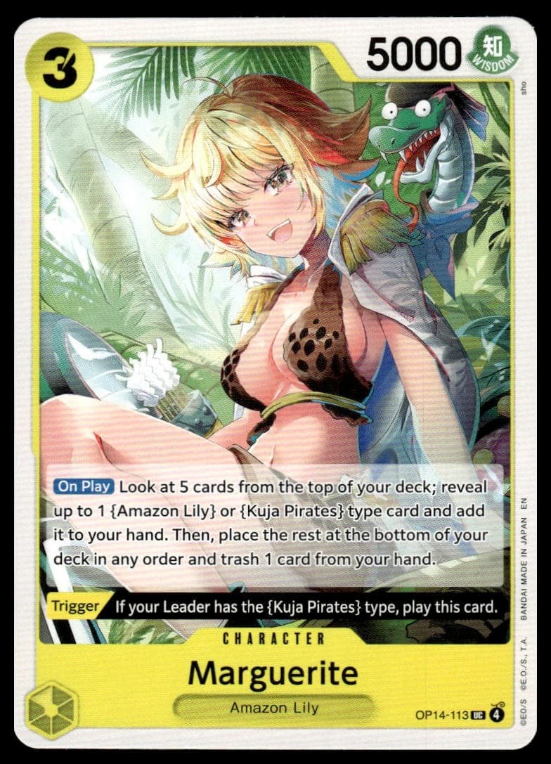 Marguerite trading card