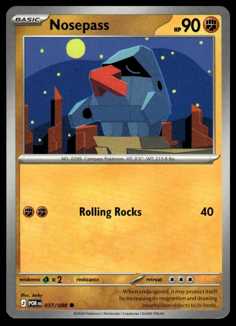 Nosepass trading card