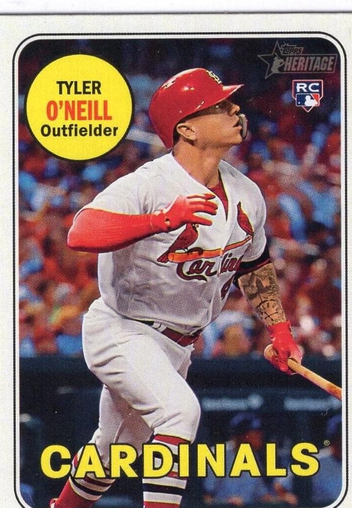 Tyler O'Neill 2018 topps Heritage Chrome