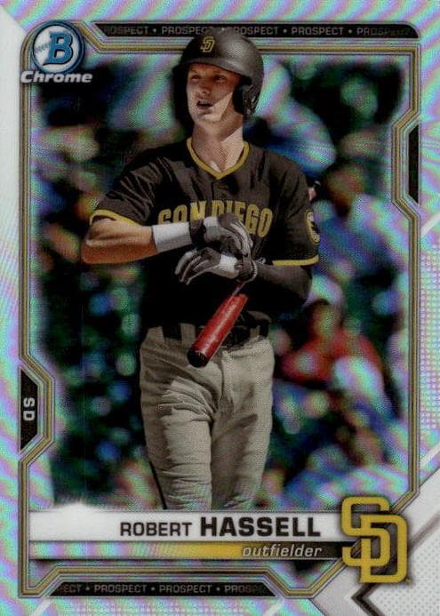 Robert Hassell 2021 bowman Bowman Draft Sapphire Edition
