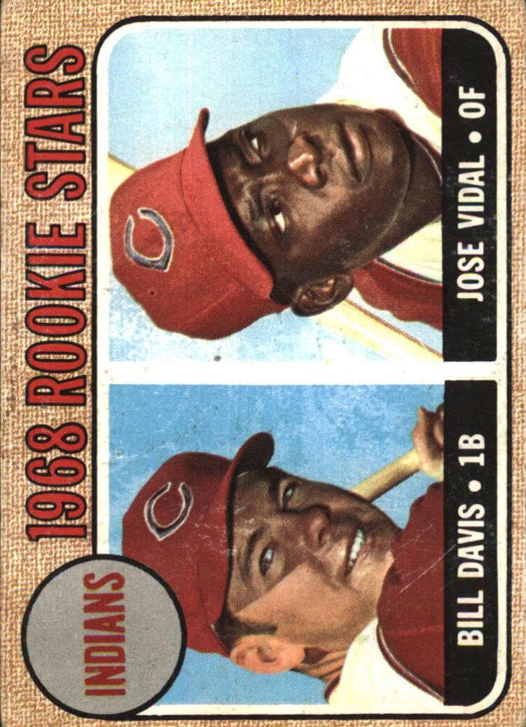 Indians 1968 Rookie Stars (Bill Davis / Jose Vidal) #432