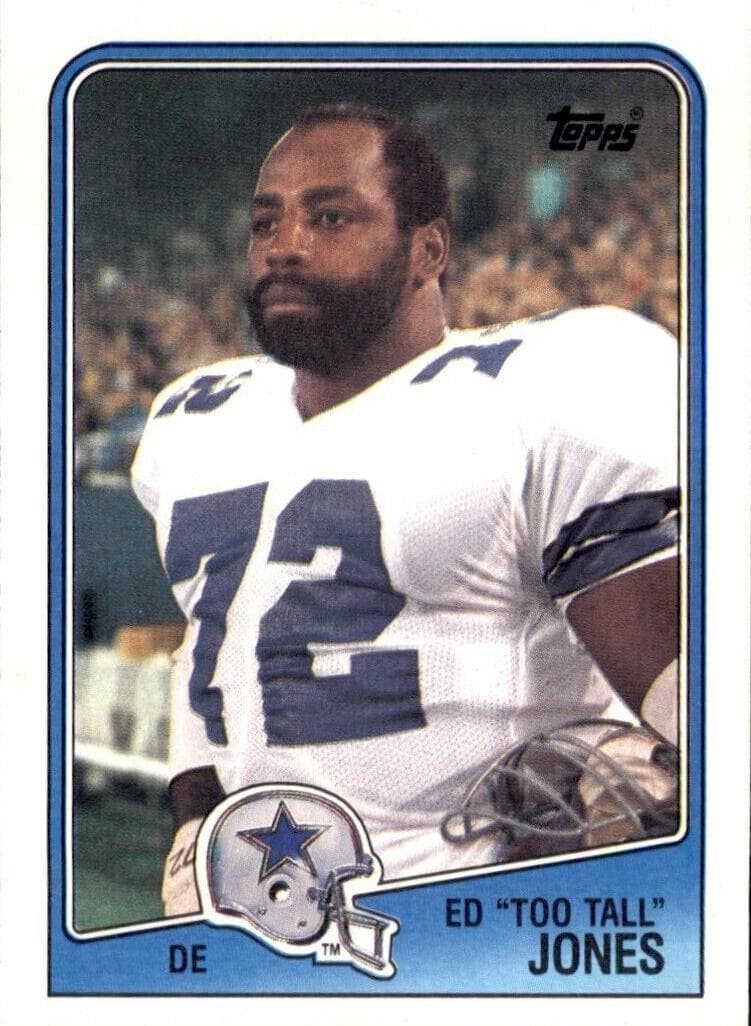 Ed "Too Tall" Jones 1988 topps Topps