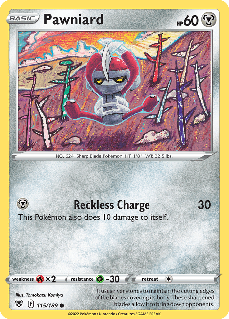 Pawniard 2022 Pokemon Astral Radiance Reverse Holo