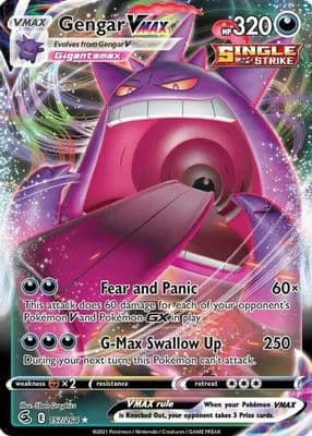 Gengar VMAX trading card