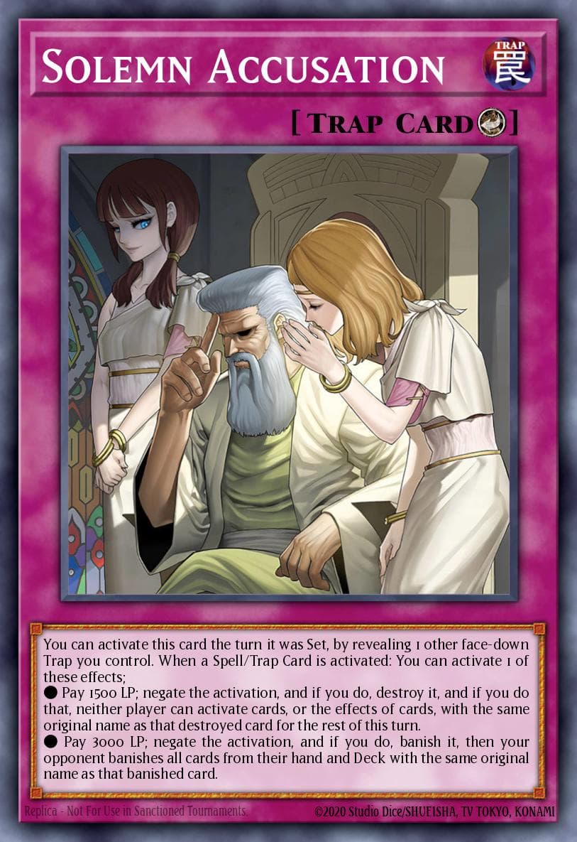 Solemn Accusation 2026 Yu-Gi-Oh! Blazing Dominion