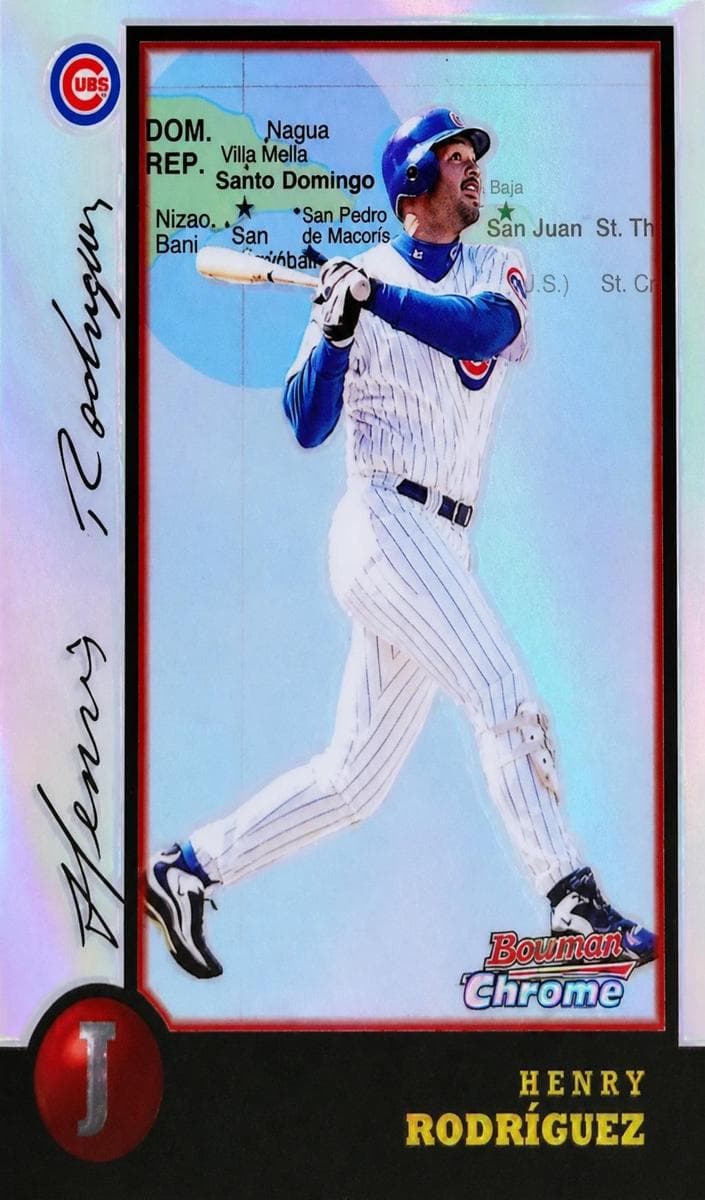 Henry Rodriguez 1998 bowman Bowman Chrome