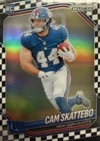 Cam Skattebo 2025 panini Prizm Black & White Checker