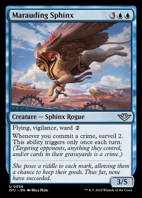 Marauding Sphinx 2024 Magic: The Gathering Outlaws of Thunder Junction
