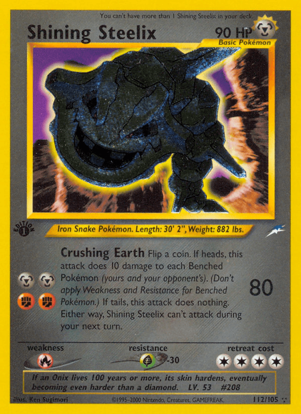 Shining Steelix 2002 Pokemon Neo Destiny