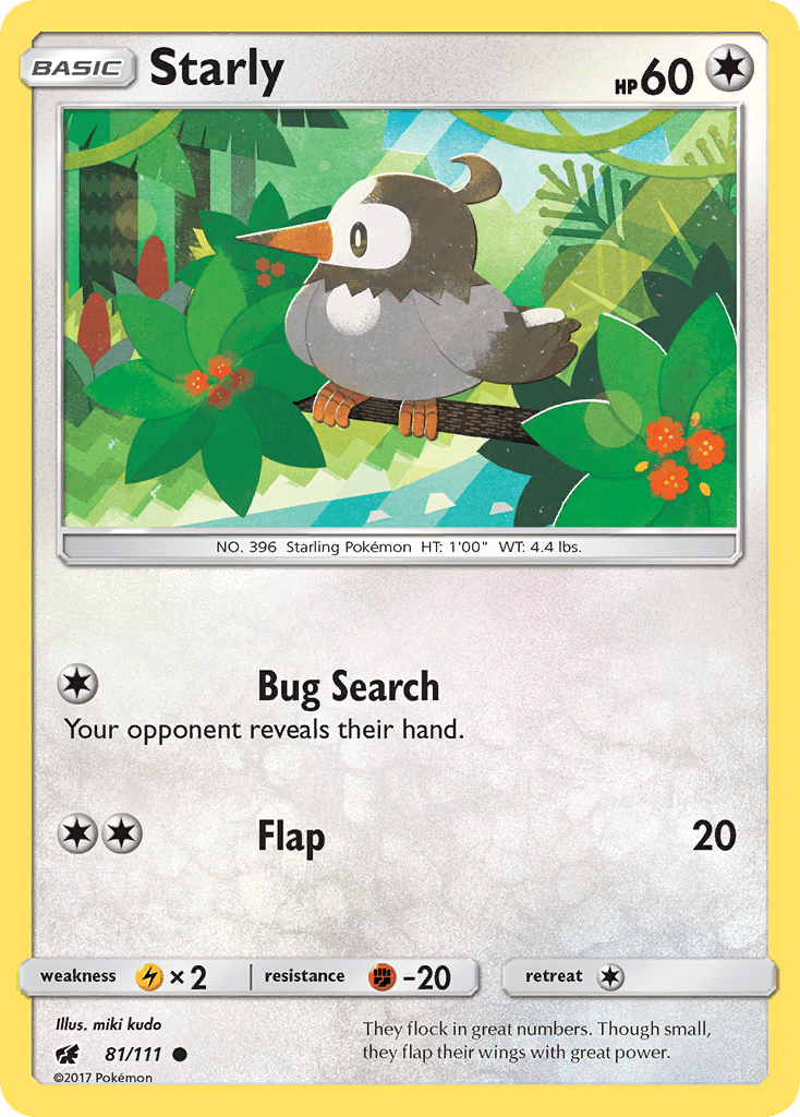 Starly 2017 Pokemon Crimson Invasion
