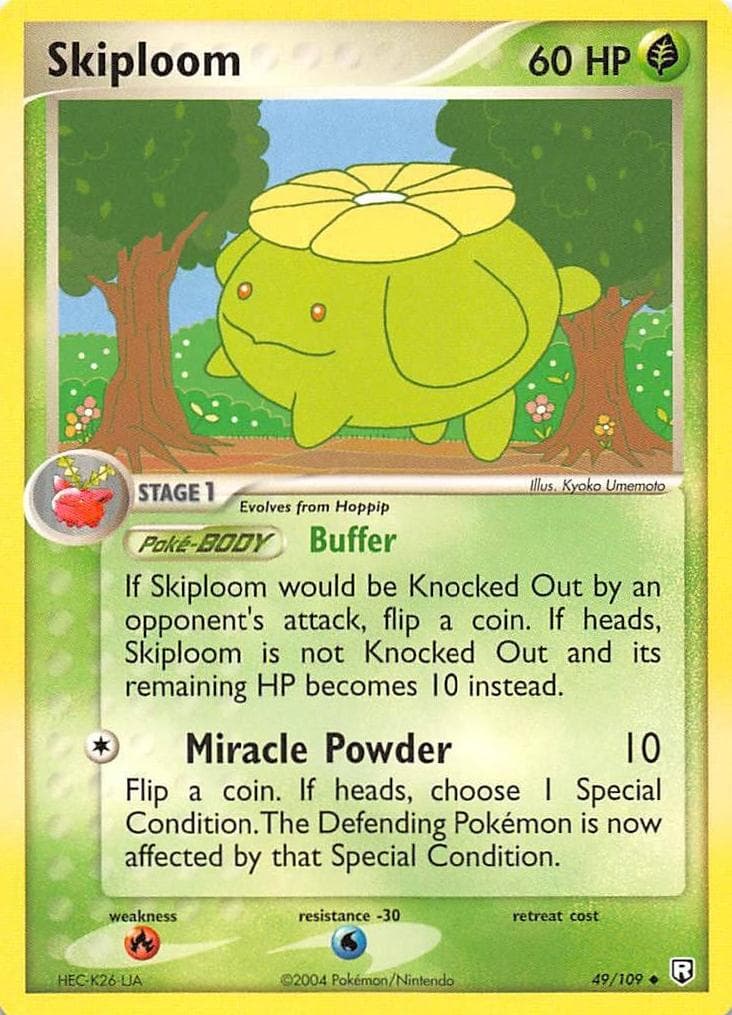 Skiploom trading card