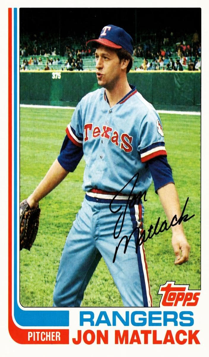 Jon Matlack 1982 topps Topps