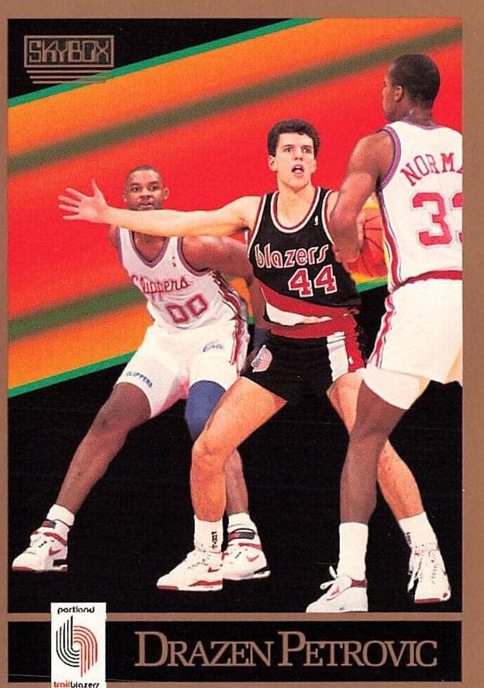 Drazen Petrovic 1990 fleer SkyBox