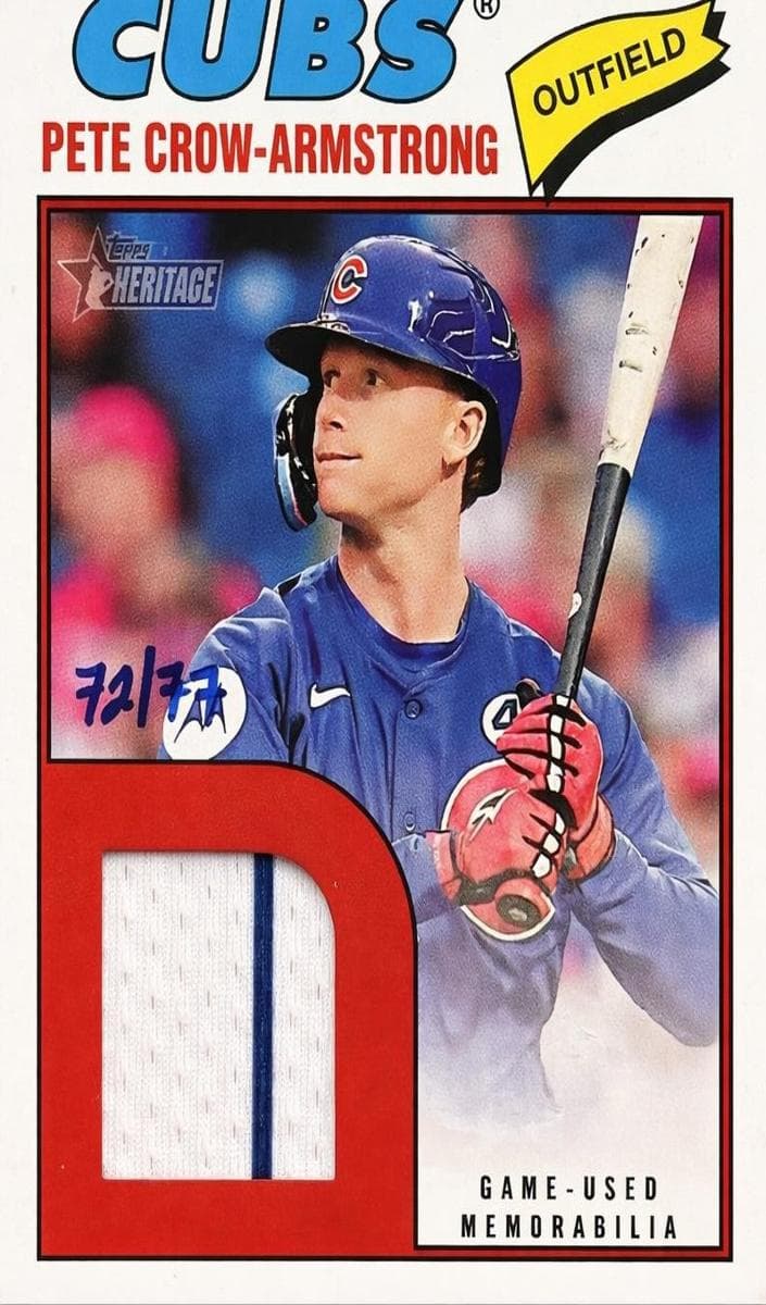 Pete Crow-Armstrong 2026 topps Topps Heritage