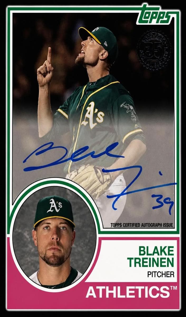 Blake Treinen trading card