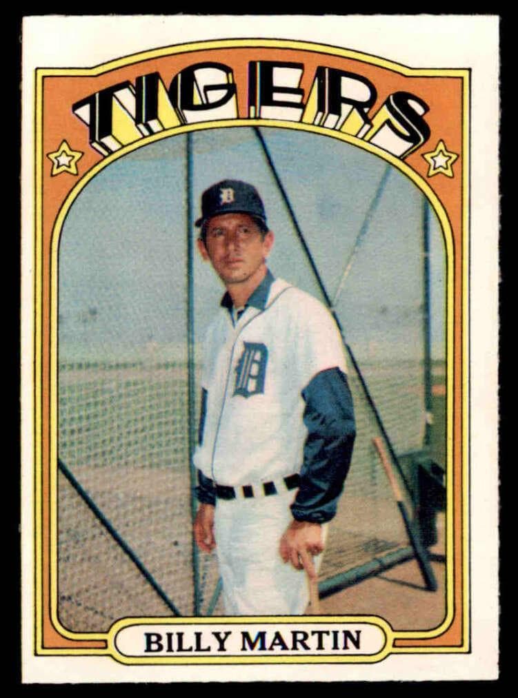 Billy Martin 1972 topps O-Pee-Chee