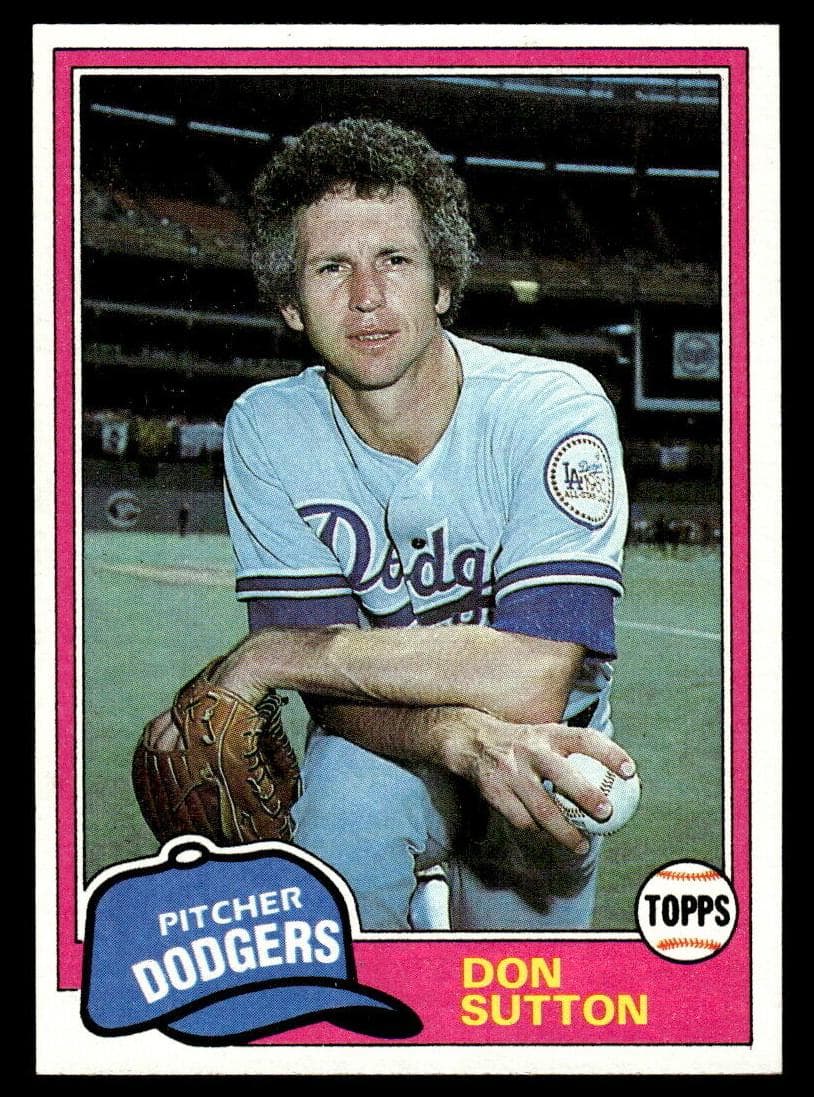 Don Sutton 1981 topps Topps