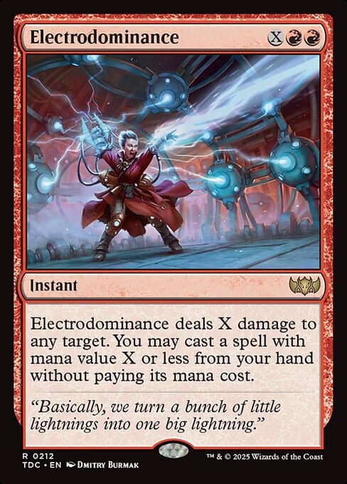 Electrodominance 2025 Magic: The Gathering Tarkir: Dragonstorm Commander