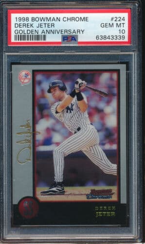Derek Jeter 1998 bowman Bowman Chrome