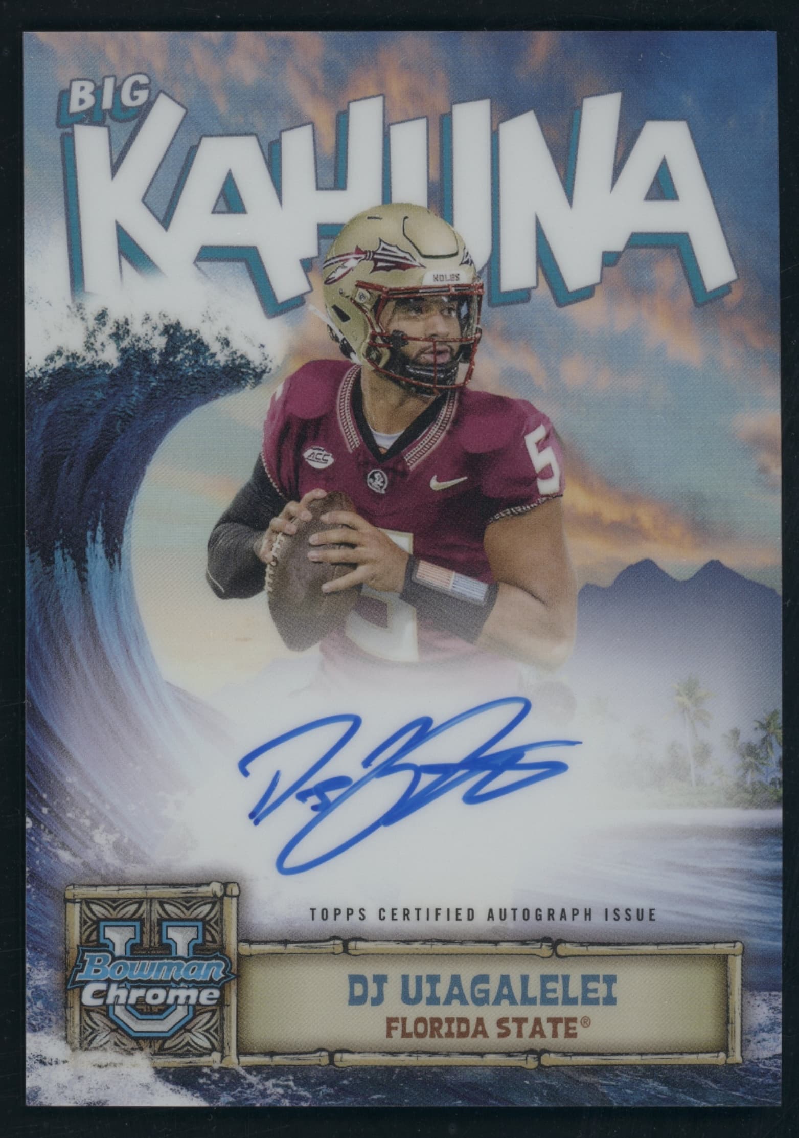 DJ Uiagalelei 2024 bowman Bowman University Chrome
