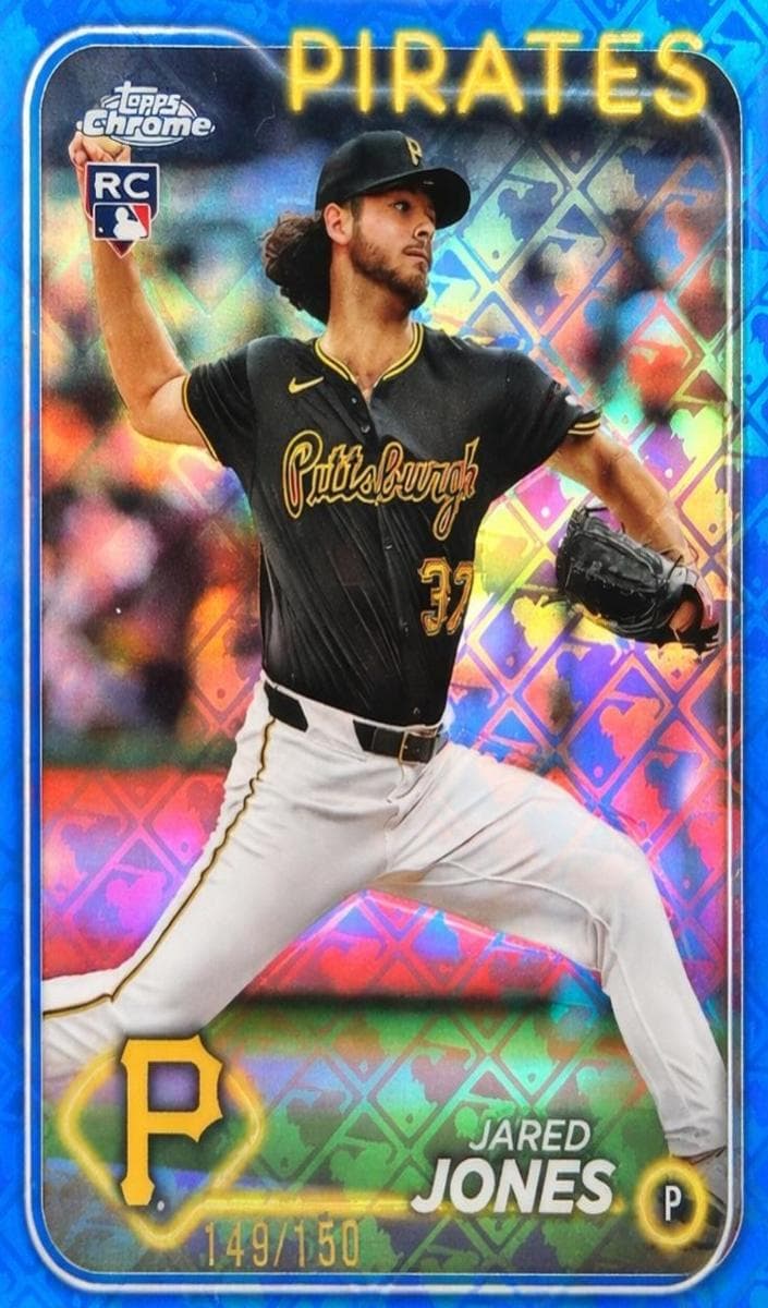 Jared Jones 2024 topps Topps Chrome Logofractor Edition