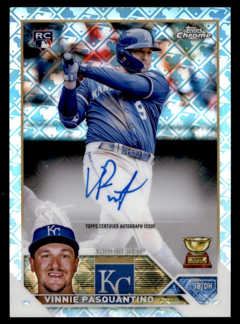 Vinnie Pasquantino 2023 topps Topps Chrome Logofractor Edition