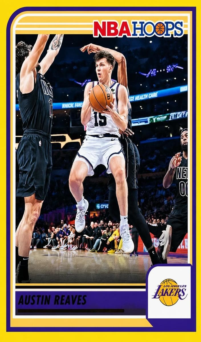 Austin Reaves 2023 panini Hoops Premium Stock