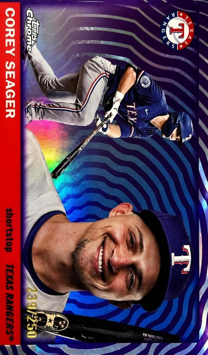 Corey Seager 2025 topps Topps Chrome Platinum