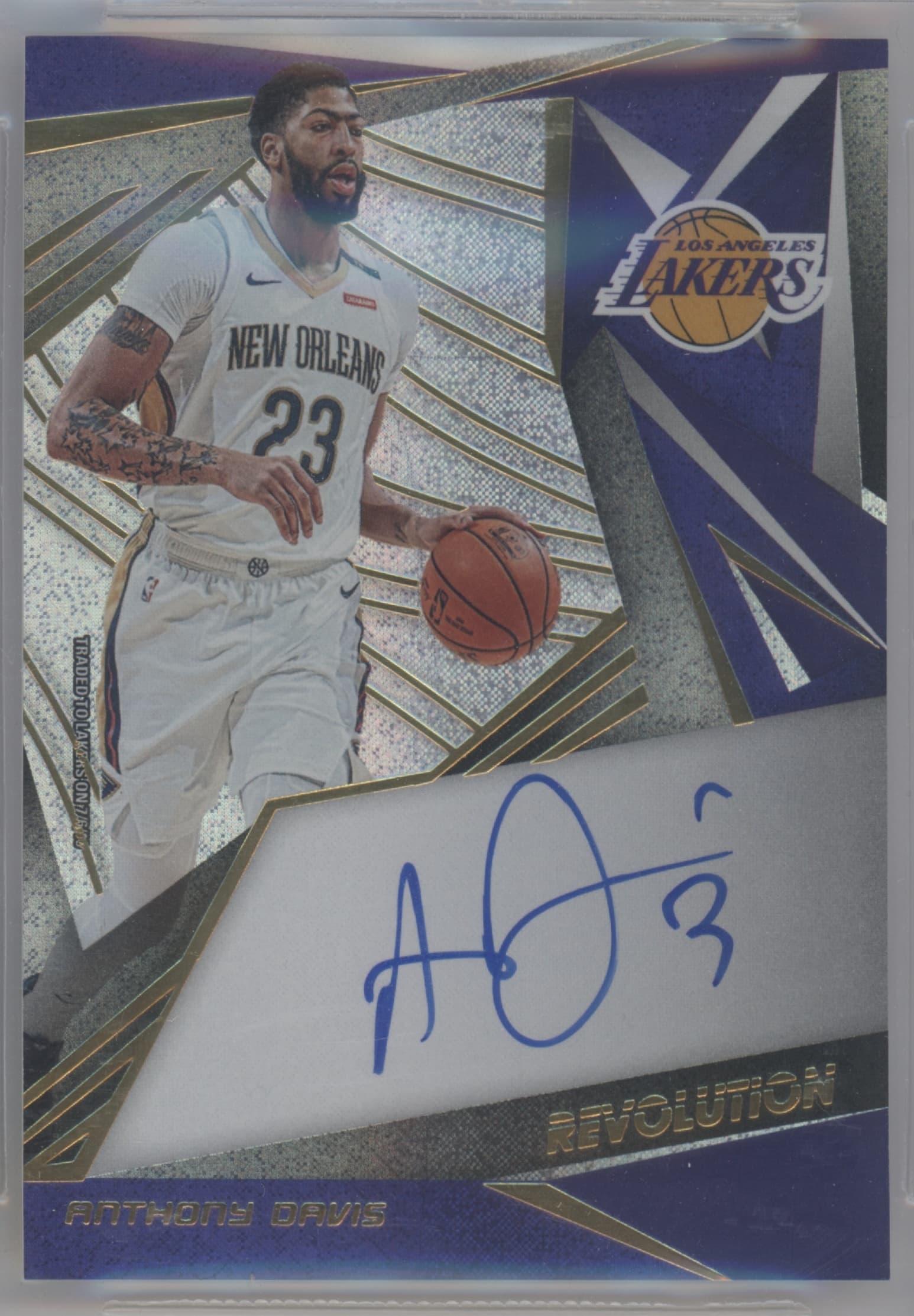 Anthony Davis 2019 panini Revolution Autographs