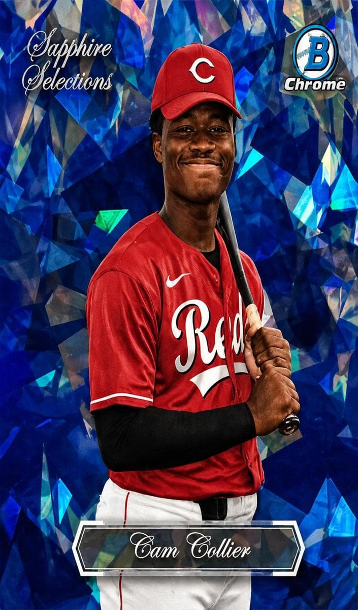 Cam Collier 2023 bowman Bowman Chrome Sapphire Edition